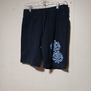 Danskin ladies  blue elastic waist shorts. Size Small (4-6)